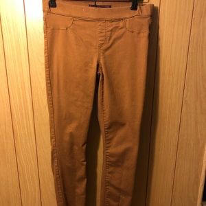 Tan stretch skinny "jeans"